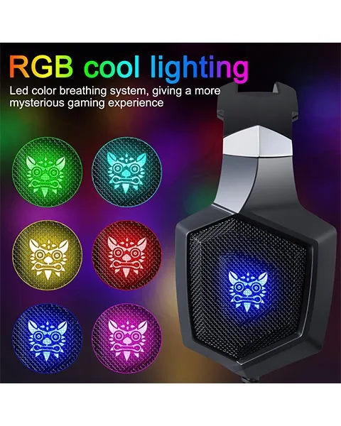 ONIKUMA K8 Professional Gaming Headset with LED Lights