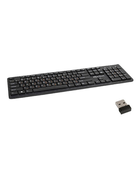 Meetion MT-WK841 Slim 2.4G Wireless Keyboard Chocolate Computer Keyboard