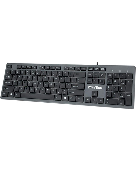 Meetion MT-K841 USB Wired Ultrathin Keyboard-Black