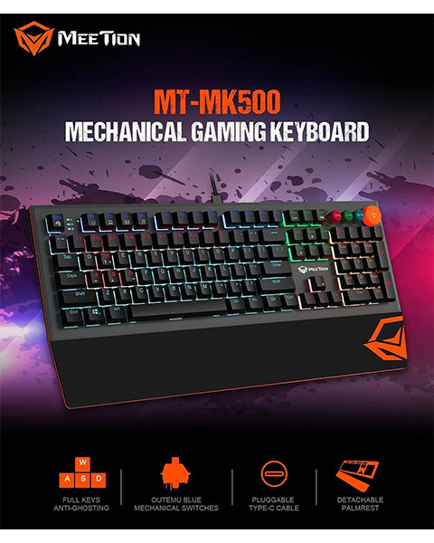 MEETION MK500 Mevhanical Keyboard Gaming Keyboard