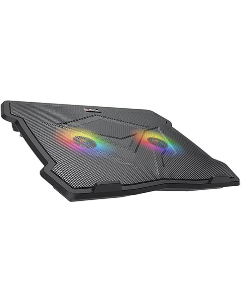 MEETION CP2020 Cooler Pad Quiet Adjustable RGB Gaming Laptop Cooling Pad