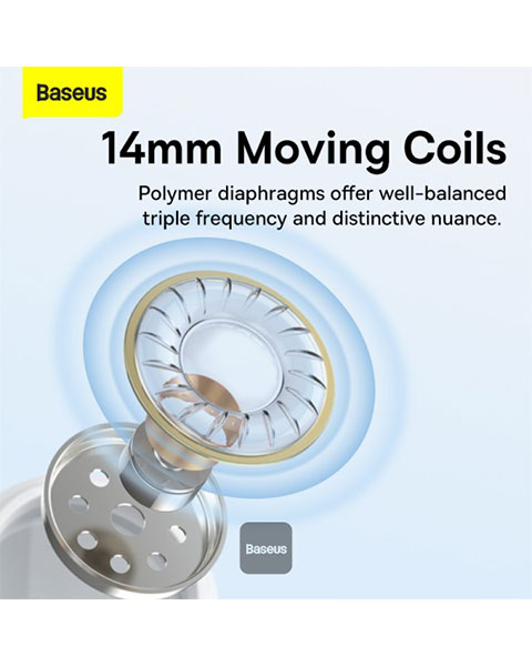 Baseus Encok C17 Type-C lateral in-ear Wired Earphone White