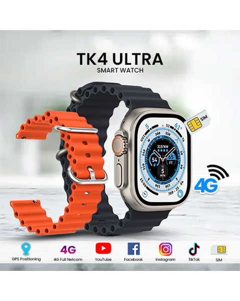 TK4 Ultra 4G SIM supported Wifi Smart Watch