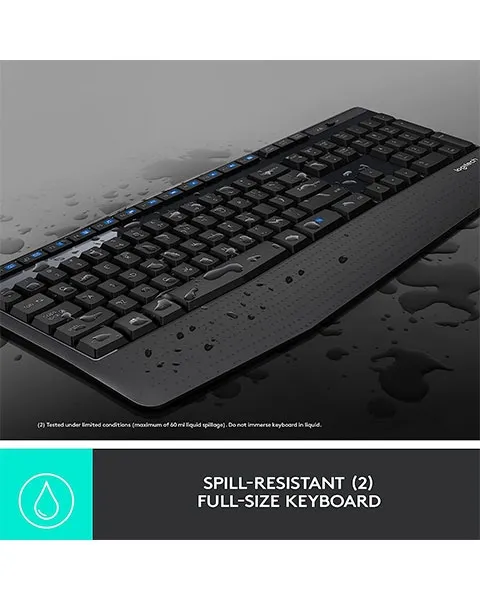 Logitech MK345 Wireless Combo Full-Sized Keyboard with Handed Mouse