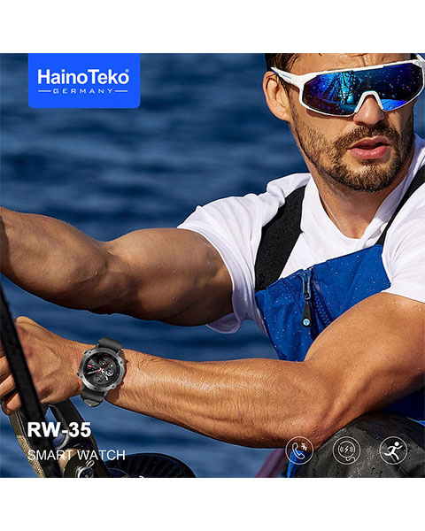Haino Teko Germany RW-35 Round Shape Smart Watch With 3 Pair Strap