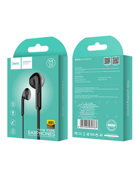 HOCO M39 Wired Earphones 3.5mm