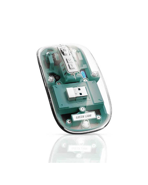  Green Lion Transparent Mouse GL113