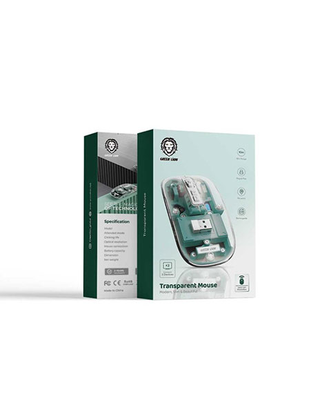 Online Shopping Qatar | Buy Green Lion Transparent Mouse GL113 at NetplusQatar.com