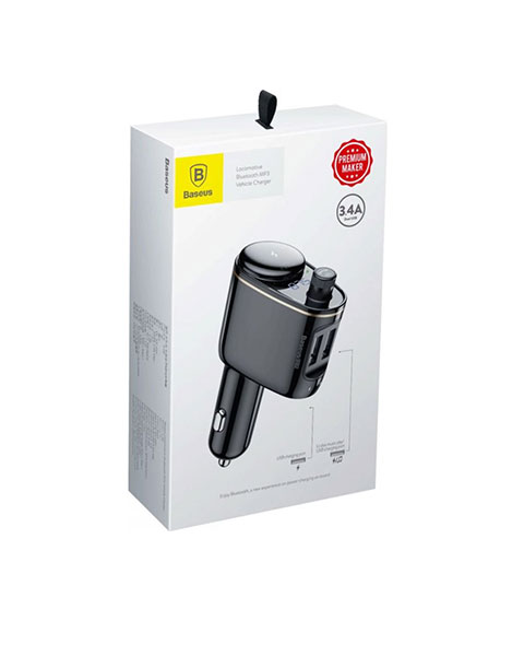 Baseus S06 2 Port USB Car Charger FM Transmitter