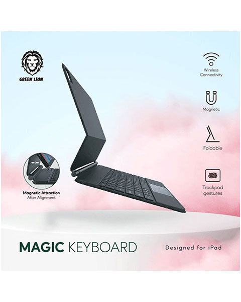 Green Lion Magic Keyboard iPad 10.9 And 11 inch Arabic And English 500mAh