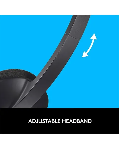 Logitech USB Headset H340 Stereo Windows and Mac Black