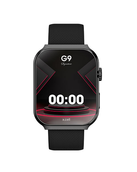 Online Shopping Qatar | Buy Xcell Smartwatch With Black frame And Black Strap at NetplusQatar.com