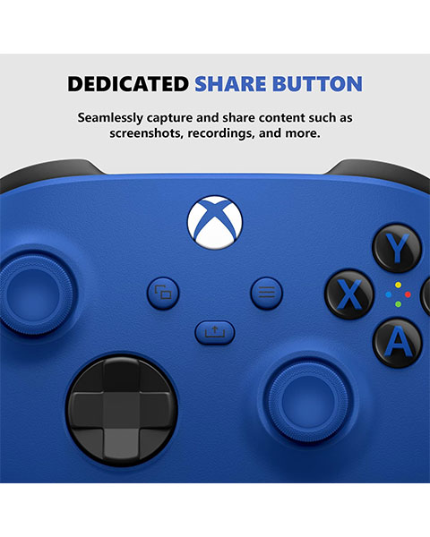 Online Shopping Qatar | Buy Xbox Wireless Controller Shock Blue PC, Android, iOS, Tablet at NetplusQatar.com