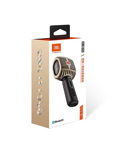  JBL KMC600 Karaoke Microphone Speaker - Gold