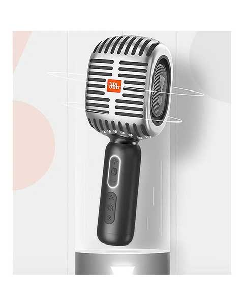  JBL KMC600 Karaoke Microphone Speaker - Silver