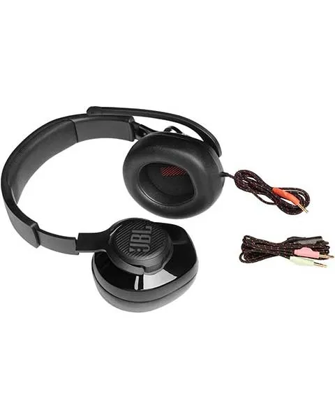 JBL Quantum 200 Wired Over Ear Gaming Headset Black