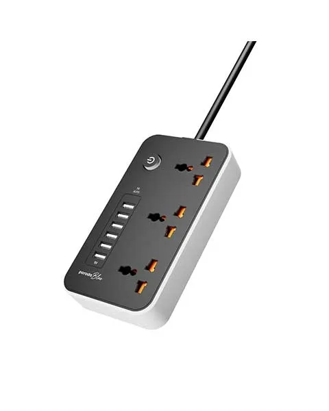 Porodo Blue Multi-Port Power Hub Ultimate Home And Office Kit 2M