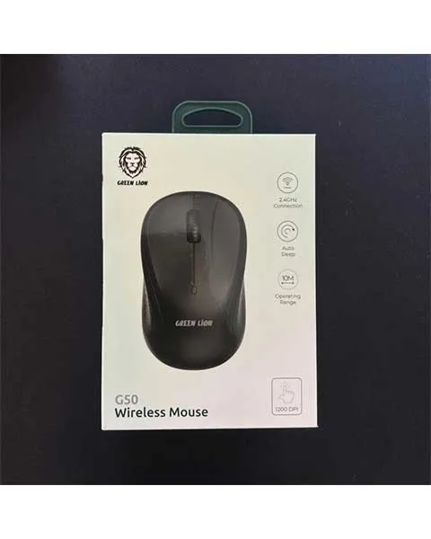 Green Lion G50 Wireless Mouse-Black