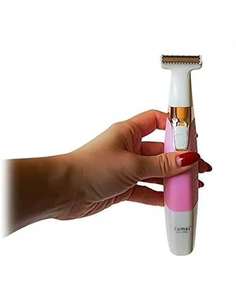 KEMEIKM-1900PortableRechargeableElectricLadiesFullBodyHairTrimmingShaverEpilator