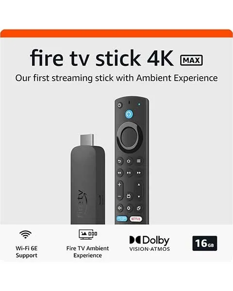 Amazon Fire TV Stick 4K Max Wi-Fi 6 2nd Gen Streaming Device