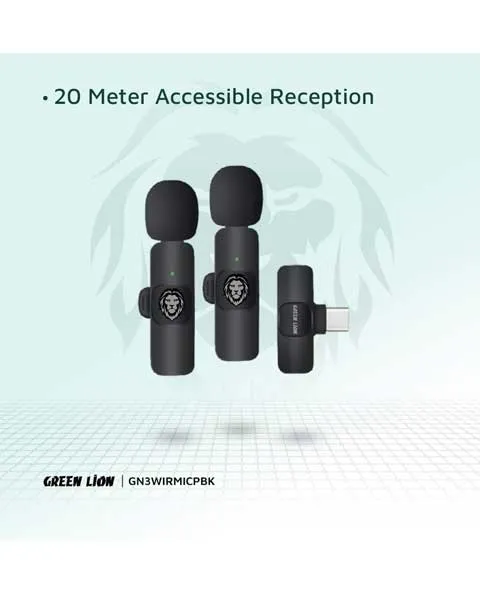 Green Lion 3 in 1 Wireless Microphone