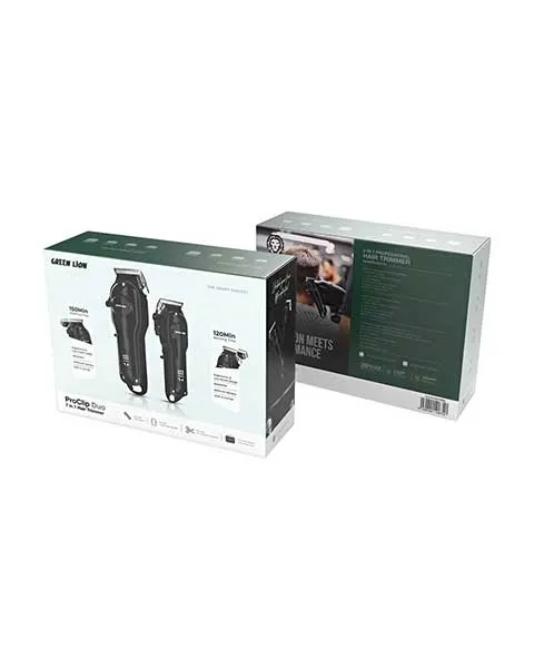 Green Lion ProClip Duo 7 in 1 Hair Trimmer-Black