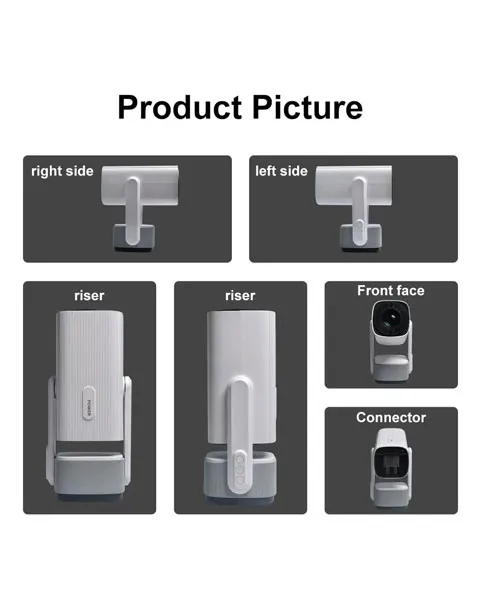 Pan Tilt Lamp Rechargable Projector- 4k 5Ghz Wi-Fi