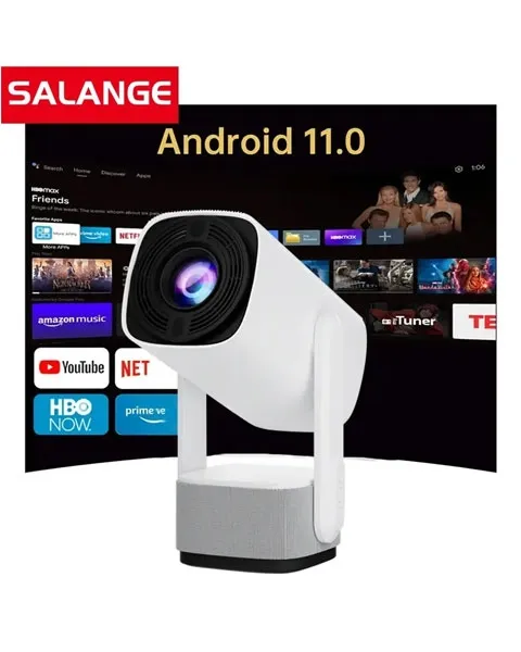 Pan Tilt Lamp Rechargable Projector- 4k 5Ghz Wi-Fi