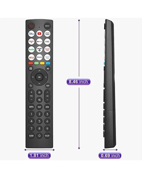 Hisense Smart TV Remote Control Android-VIDAA 4K HDTV FHD QLED LCD LED