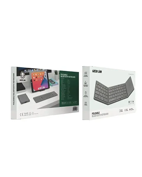  Green Lion Foldable Bluetooth Keyboard-Gray