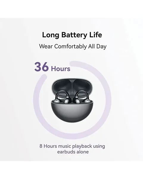 Huawei FreeClip Earbuds–Black