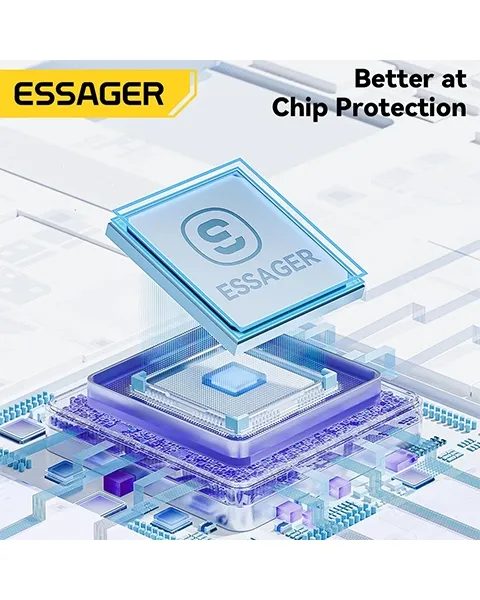 ESSAGER Data USB Type C Fast Charging Braided 100W