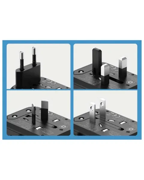  GO-DES TRAVEL ADAPTER 4-IN-1 PLUG GD-B613