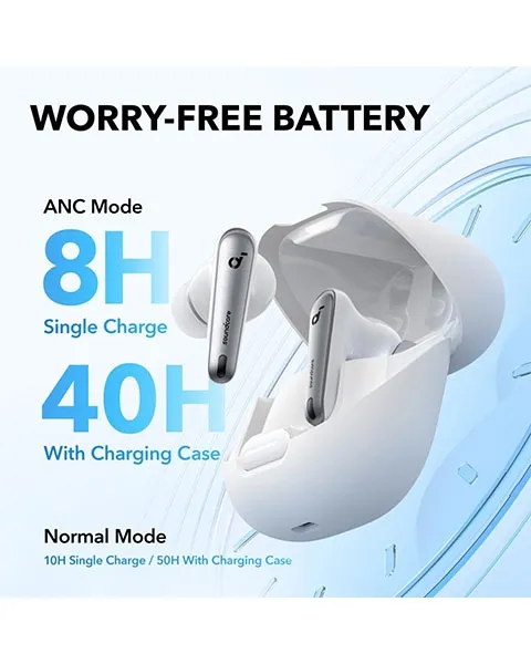  Anker Soundcore Liberty 4 NC Wireless Earbuds Noise Reduction-White