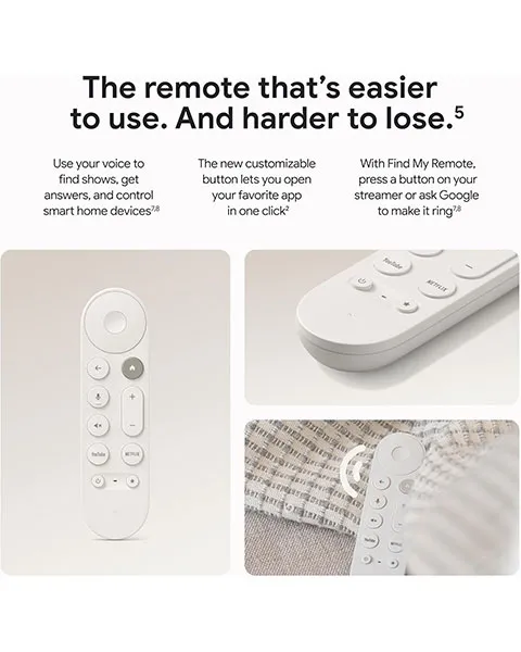 Google TV Streamer 4K with Voice Remote 32 GB of Storage