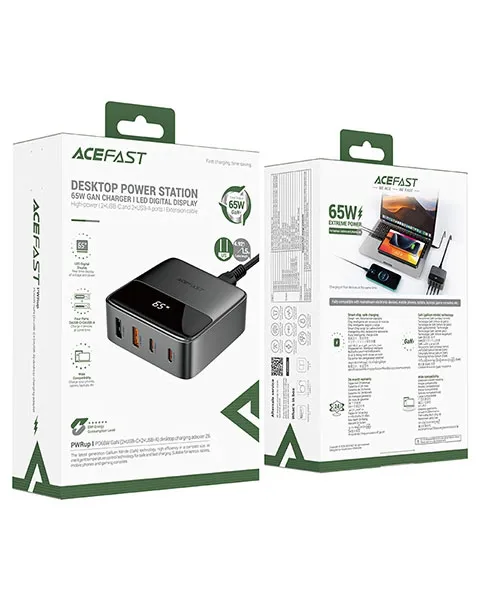Acefast Z6 Desktop Power Station PD65W GaN (2xUSB-C+2xUSB-A)