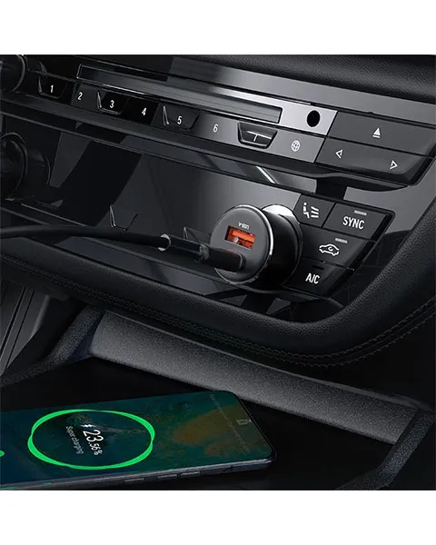 AcefastB12FastCarCharger60W(1xUSB-C+1xUSB-A)