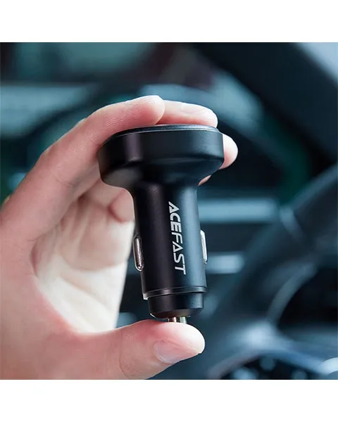 AcefastB966WFastChargeCarCharger(2xUSB-A+USB-C)