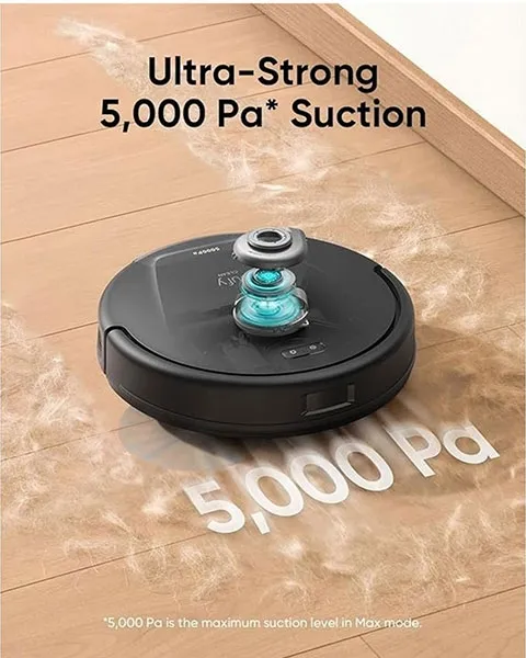 Eufy L60 Hybrid Robot Vacuum with Self Empty Station Black T2278V11