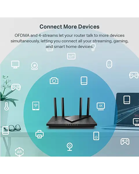  TP-Link AX55 Dual-Band AX3000 Wi-Fi 6 Router Archer Gigabit Internet Router for Home