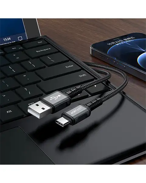 AcefastC1-04ChargingDataCableUSB-AtoUSB-C1Meter