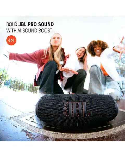 JBL Charge 6 Portable Waterproof Bluetooth Speaker AI Sound Boost-Squad