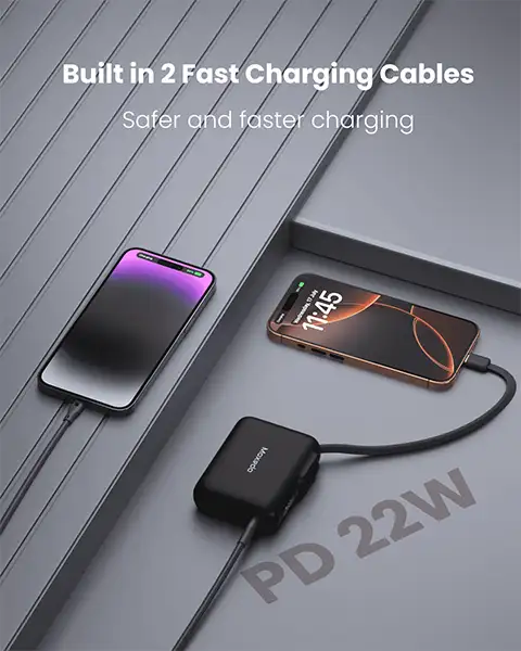  Moxedo Combo 5x10000 mAh Powerbank with Charging Dock-Black