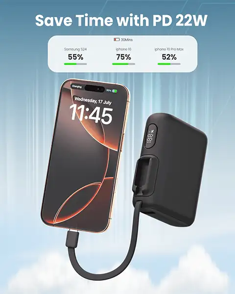  Moxedo Combo 5x10000 mAh Powerbank with Charging Dock-Black