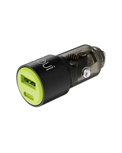 Goui Car Charger Gear PD, 65W 3A 2 Port-Black