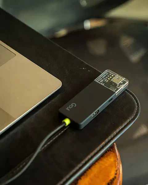 Goui 100w Super Fast 7in1 USB Hub-Black