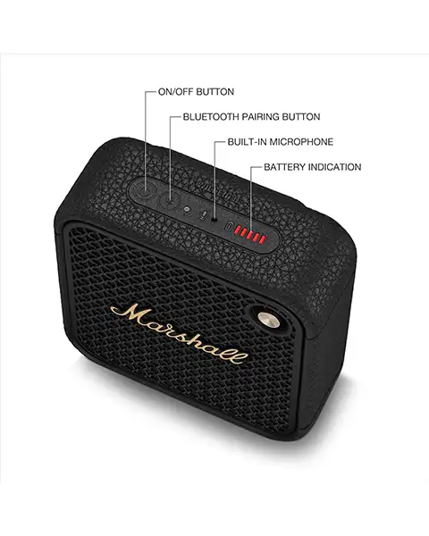  Marshall Willen II Bluetooth Portable Speaker - Black