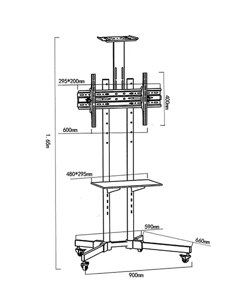 STARGOLD SG-818 Floating Bracket With Steel Shelf For Receiver DVD Players Projector TV Accessories Bracket