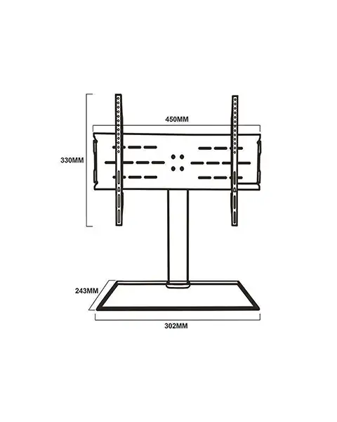 STARGOLD SG-804 TV Bracket For Plasma/ LCD/ LED 19”-43” Fixed TV Wall Mount Can Hold Maximum 20KG Screen Black