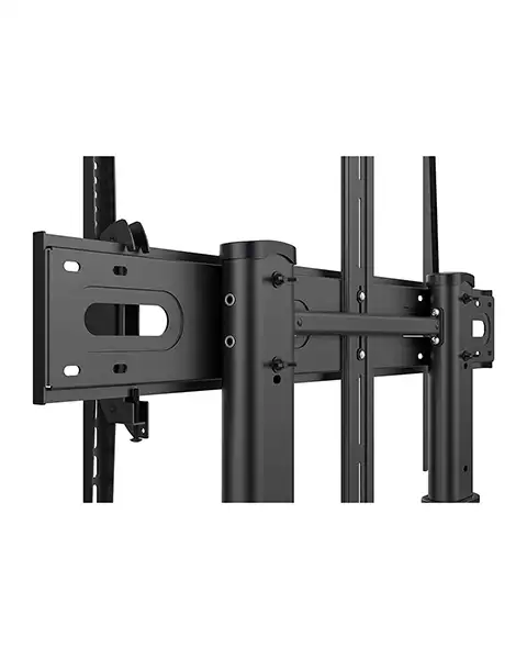 StargoldSG-832TelescopicTVFloorStandWithWheelsHeightAdjustableShelfRollingTVCartfor60-100InchLCD,LED,OLEDFlatPanelPlasmaScreensMobileFloorTVStand